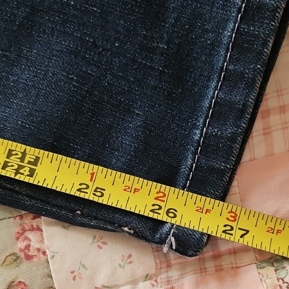 Maison Jules Ankle Jeans with Red Tuxedo Stripe - Size 6/28 - Picture 6 of 9